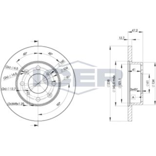 Stabdžių diskas ICER 78BD0829-2