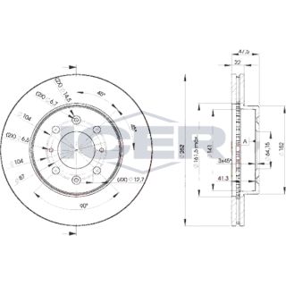 Stabdžių diskas ICER 78BD0830-2