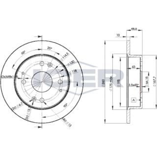 Stabdžių diskas ICER 78BD0835-2