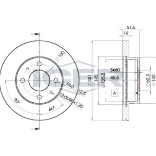 Stabdžių diskas ICER 78BD1017-2