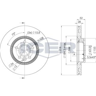 Stabdžių diskas ICER 78BD1181-2