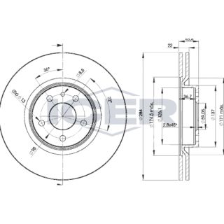Stabdžių diskas ICER 78BD1548-2