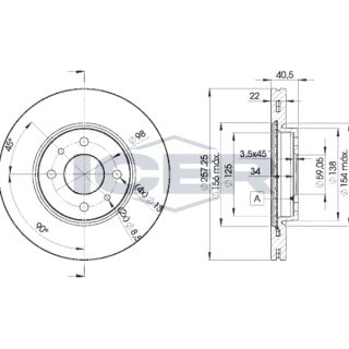 Stabdžių diskas ICER 78BD1650-2