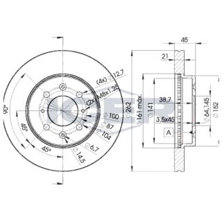 Stabdžių diskas ICER 78BD1700-2