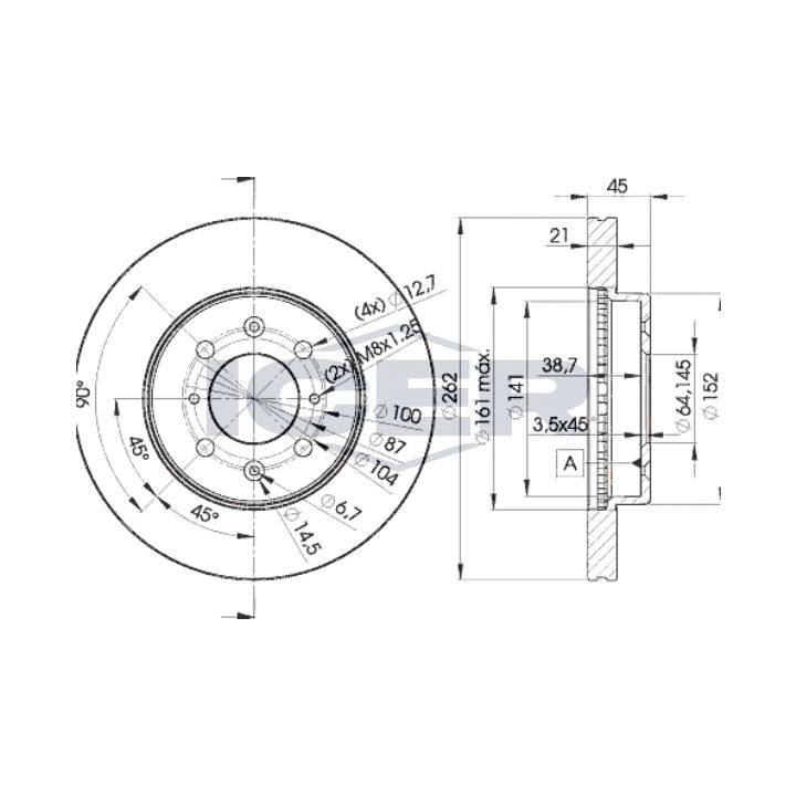 Stabdžių diskas ICER 78BD1700-2