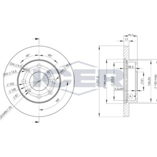 Stabdžių diskas ICER 78BD1702-2
