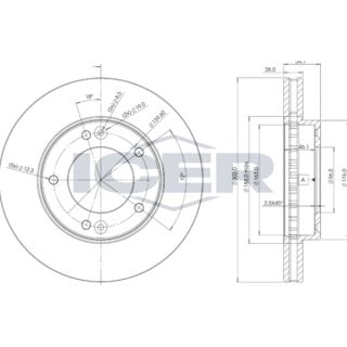 Stabdžių diskas ICER 78BD1712-2