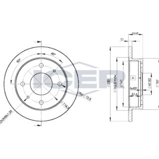 Stabdžių diskas ICER 78BD2000-2