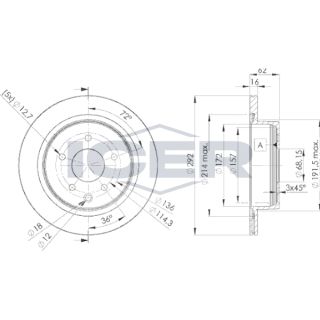 Stabdžių diskas ICER 78BD2071-2