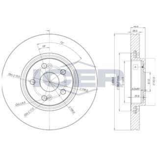 Stabdžių diskas ICER 78BD2317-2
