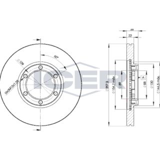 Stabdžių diskas ICER 78BD2376-2