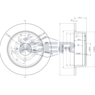 Stabdžių diskas ICER 78BD2443-2