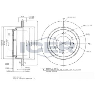 Stabdžių diskas ICER 78BD2547-2
