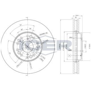 Stabdžių diskas ICER 78BD2611-2