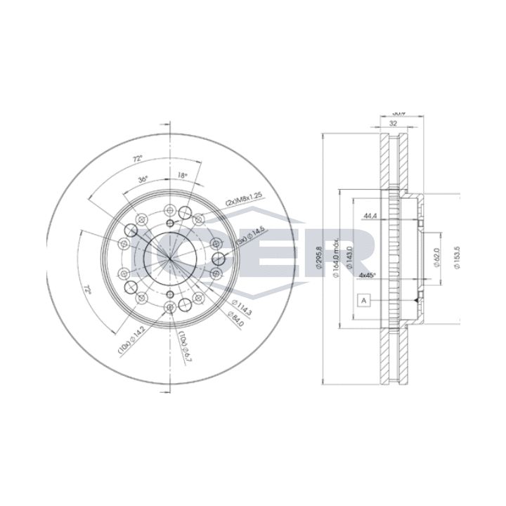 Stabdžių diskas ICER 78BD2611-2
