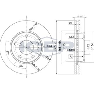 Stabdžių diskas ICER 78BD2671-2