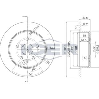 Stabdžių diskas ICER 78BD2790-2