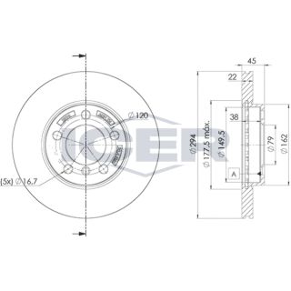 Stabdžių diskas ICER 78BD2898-2