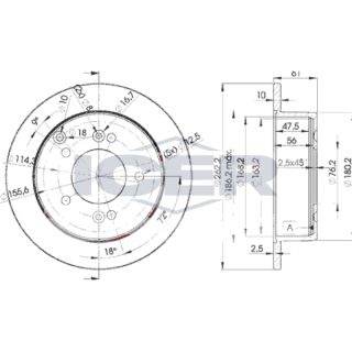 Stabdžių diskas ICER 78BD2905-2