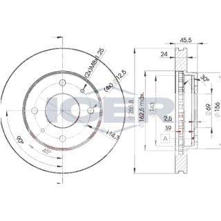 Stabdžių diskas ICER 78BD2926-2