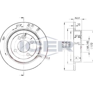 Stabdžių diskas ICER 78BD3070-2