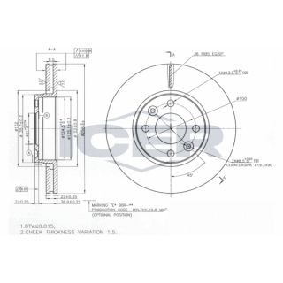 Stabdžių diskas ICER 78BD3110-2