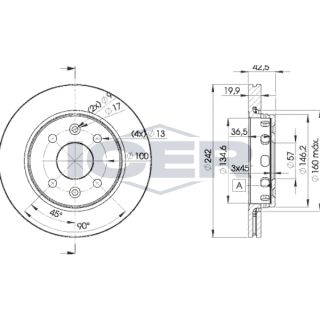 Stabdžių diskas ICER 78BD3253-2