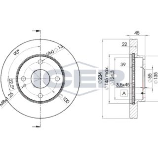 Stabdžių diskas ICER 78BD3255-2