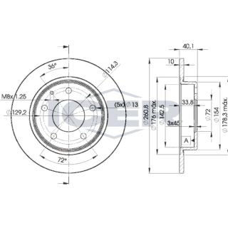 Stabdžių diskas ICER 78BD3259-2