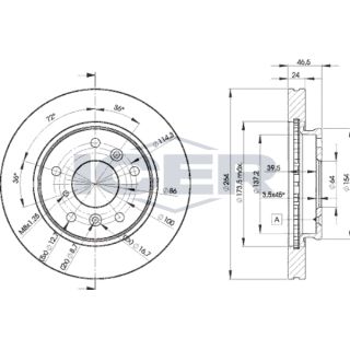 Stabdžių diskas ICER 78BD3260-2