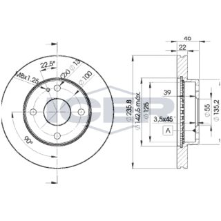 Stabdžių diskas ICER 78BD3265-2