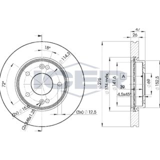 Stabdžių diskas ICER 78BD3290-2