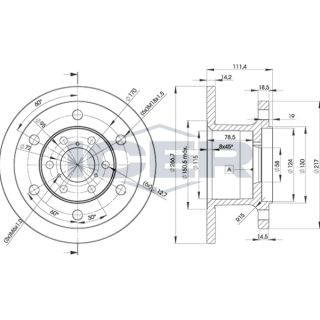 Stabdžių diskas ICER 78BD3907-1
