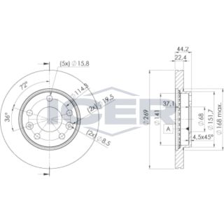 Stabdžių diskas ICER 78BD4009-2