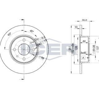 Stabdžių diskas ICER 78BD4070-2