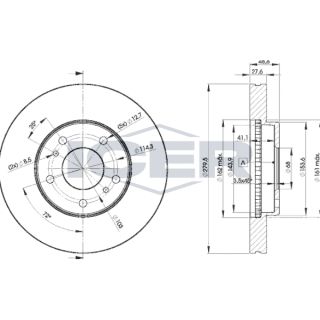 Stabdžių diskas ICER 78BD4103-2