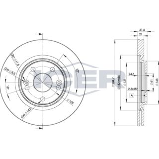 Stabdžių diskas ICER 78BD4194-2