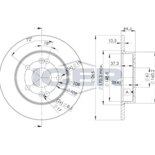 Stabdžių diskas ICER 78BD4297-2