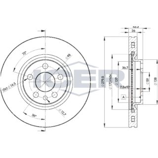 Stabdžių diskas ICER 78BD4620-2