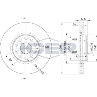 Stabdžių diskas ICER 78BD4639-2