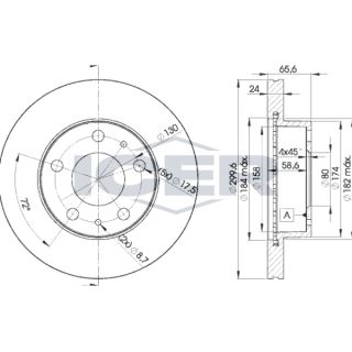 Stabdžių diskas ICER 78BD4682-2