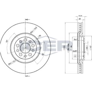 Stabdžių diskas ICER 78BD4684-2