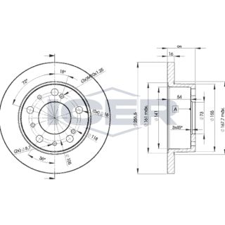 Stabdžių diskas ICER 78BD4693-2