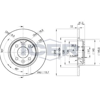Stabdžių diskas ICER 78BD4707-2