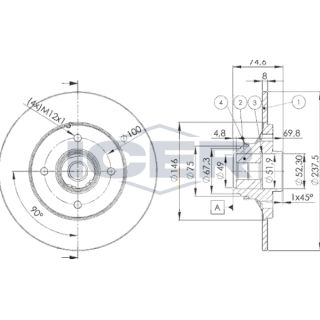 Stabdžių diskas ICER 78BD4901-1