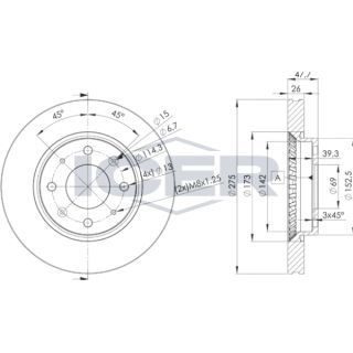 Stabdžių diskas ICER 78BD5002-2