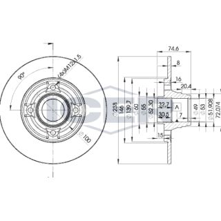 Stabdžių diskas ICER 78BD5006-1