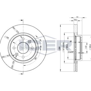 Stabdžių diskas ICER 78BD5081-2