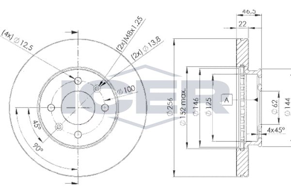 Stabdžių diskas ICER 78BD5101-2