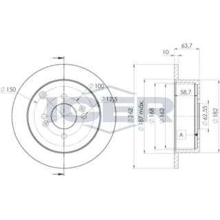 Stabdžių diskas ICER 78BD5102-2